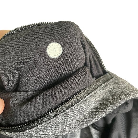 Women's Lululemon Grey Pace Rival Crop 22 - Size 6 - Picture 5 of 5